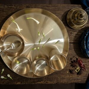 Kansa Punjabi Thali Set Image 1